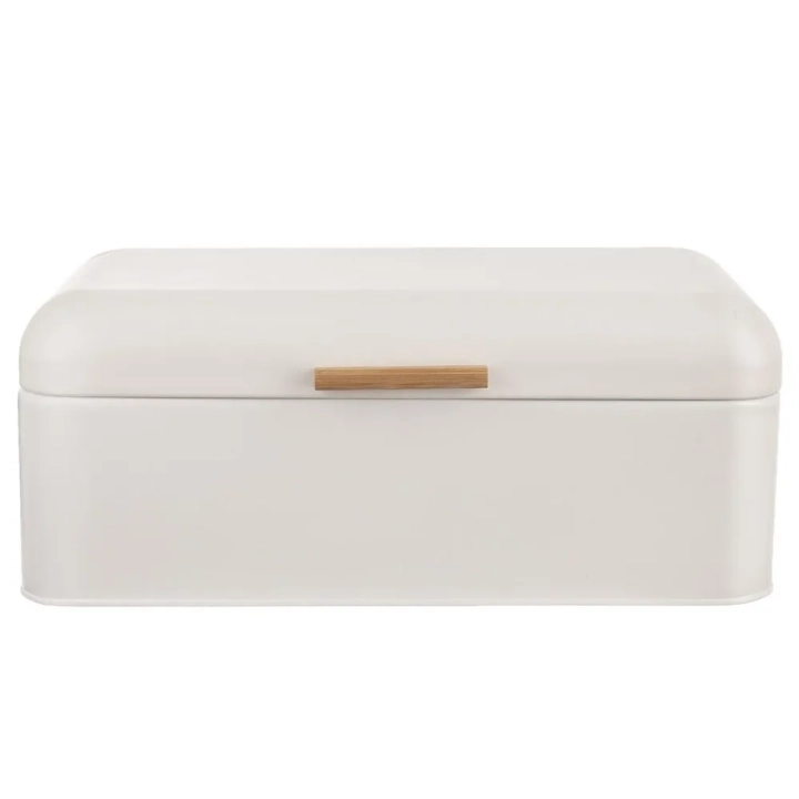 Chlebak metalowy biały WHITELINE 42x24x16,5 cm
