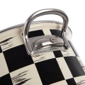 Garnek emaliowany SZACHOWNICA 22 cm, 4 l