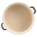 Garnek emaliowany BROWN 32 cm, 11,5 l