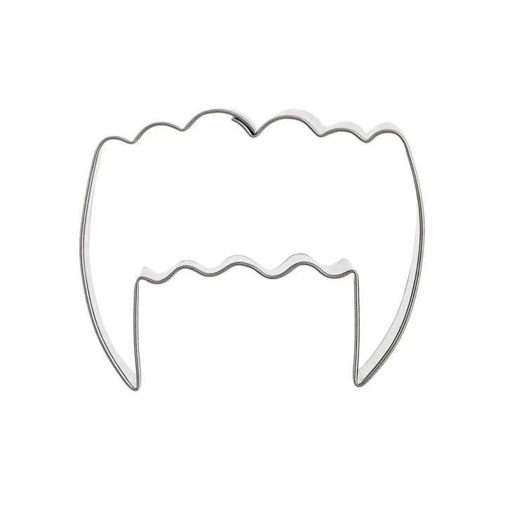 Wykrawacz do ciastek metalowy zęby wampira 5,5 cm
