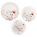 Zestaw serwis obiadowy porcelanowy biały MAKI 18 el.