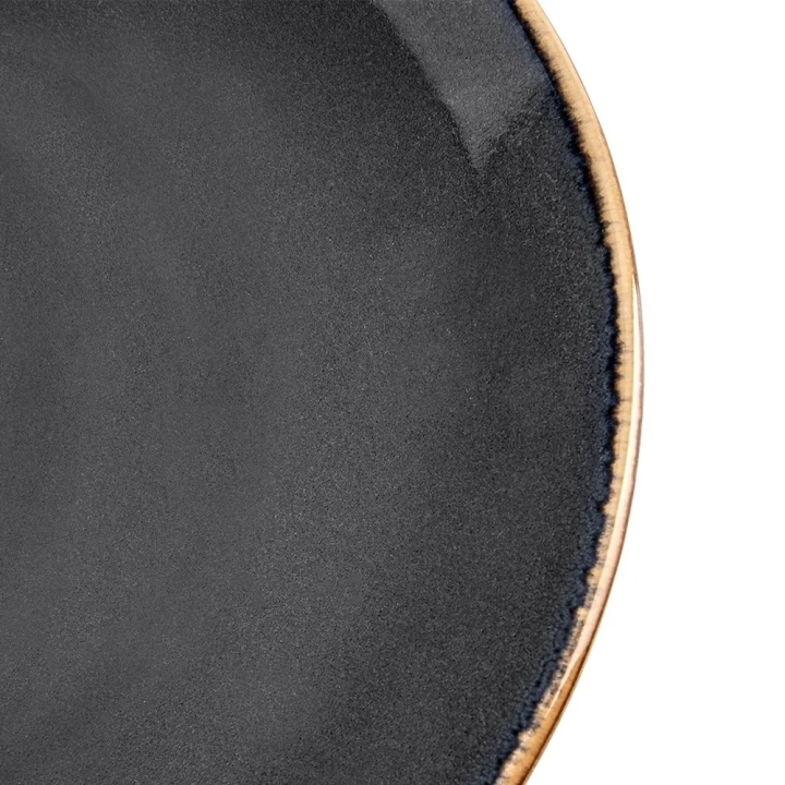 Talerz deserowy ceramiczny szary GLAZE 20,5 cm