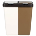 Kosz do segregacji odpadów plastikowy 2x20 l