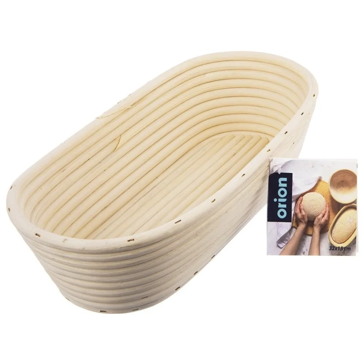 Koszyk do wyrastania ciasta na chleb rattanowy 1,5 kg / 32x15x9 cm