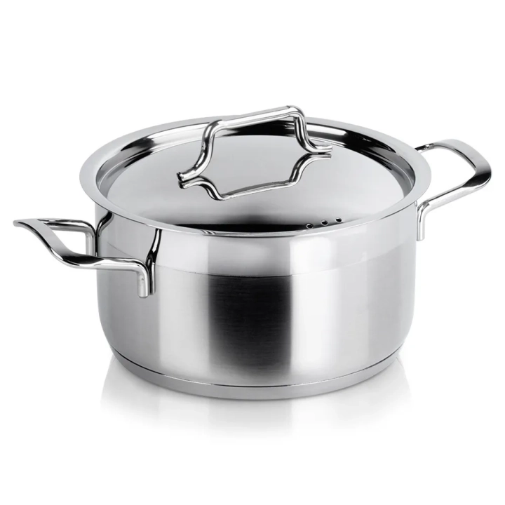 Garnek stalowy z pokrywką ANETT 18 cm, 2,3 l