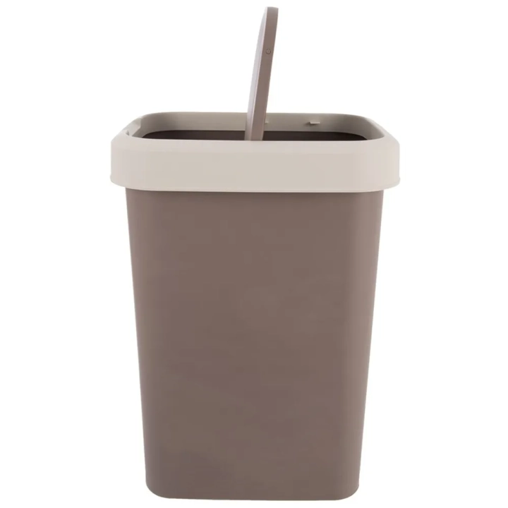 Kosz na śmieci plastikowy brązowy 25 l
