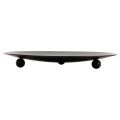 Podstawka pod świece metalowa czarna 12 cm