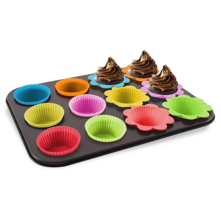 Forma do muffinek z foremkami 12 szt.
