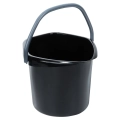 Wiadro plastikowe czarne 10 l