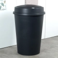 Kosz na śmieci plastikowy czarny 47 l