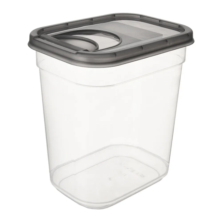 Pojemnik na produkty sypkie z dozownikiem GREY 1,9 l