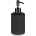 Dozownik do mydła szklany czarny 330 ml