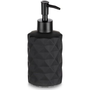 Dozownik do mydła szklany czarny 330 ml