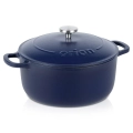 Garnek z pokrywką żeliwny emaliowany LITINA 26 cm, 5,2 l