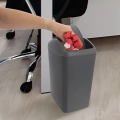 Kosz na śmieci plastikowy szary 10 l