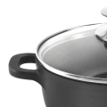 Garnek granitowy ze szklaną pokrywką GRANDE 16 cm, 1,4 l
