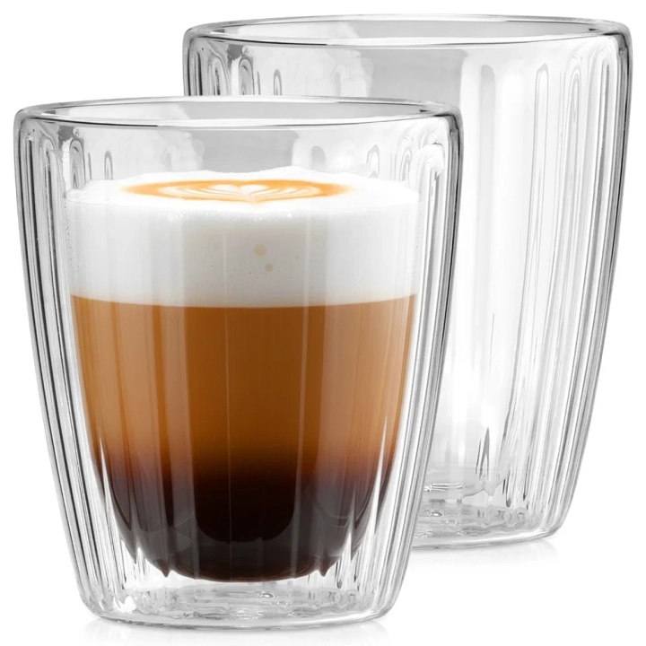 Szklanki termiczne z podwójną ścianką do kawy i herbaty 230 ml 2 szt.