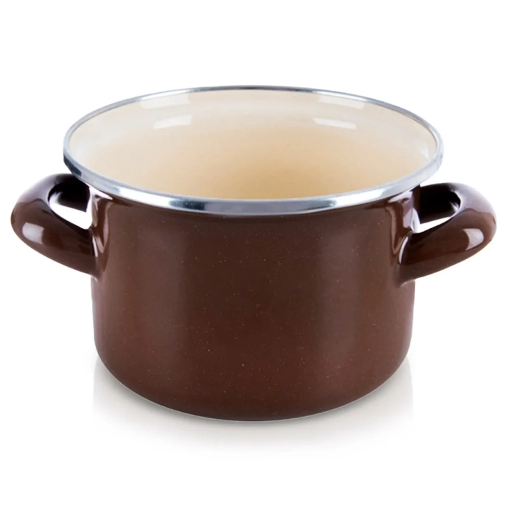 Garnek emaliowany BROWN 14 cm, 950 ml