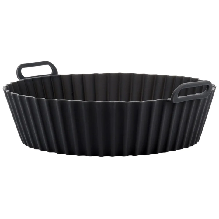 Wkład do frytkownicy Air Fryer beztłuszczowej silikonowy czarny 20,5 cm