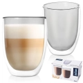 Szklanki termiczne z podwójną ścianką do kawy latte DOUBLE 370 ml 2 szt.
