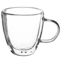 Szklanka termiczna z podwójną ścianką do kawy latte DOUBLE 180 ml