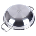 Patelnia wok stalowa nieprzywierająca COOKCELL 28 cm
