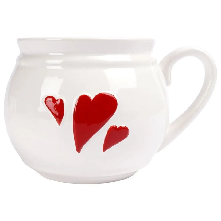 Kubek ceramiczny SERCE 800 ml