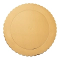 Podkład pod tort, ciasto złoty okrągły 26 cm