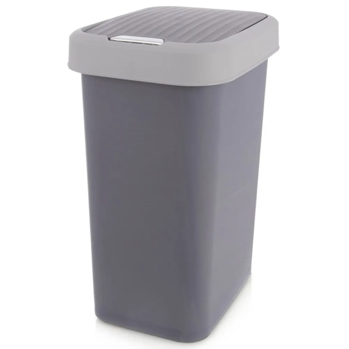 Kosz na śmieci plastikowy szary 25 l