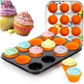 Forma do muffinek granitowa z foremkami silikonowymi 13 el.