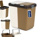 Kosz do segregacji odpadów plastikowy 2x10 l