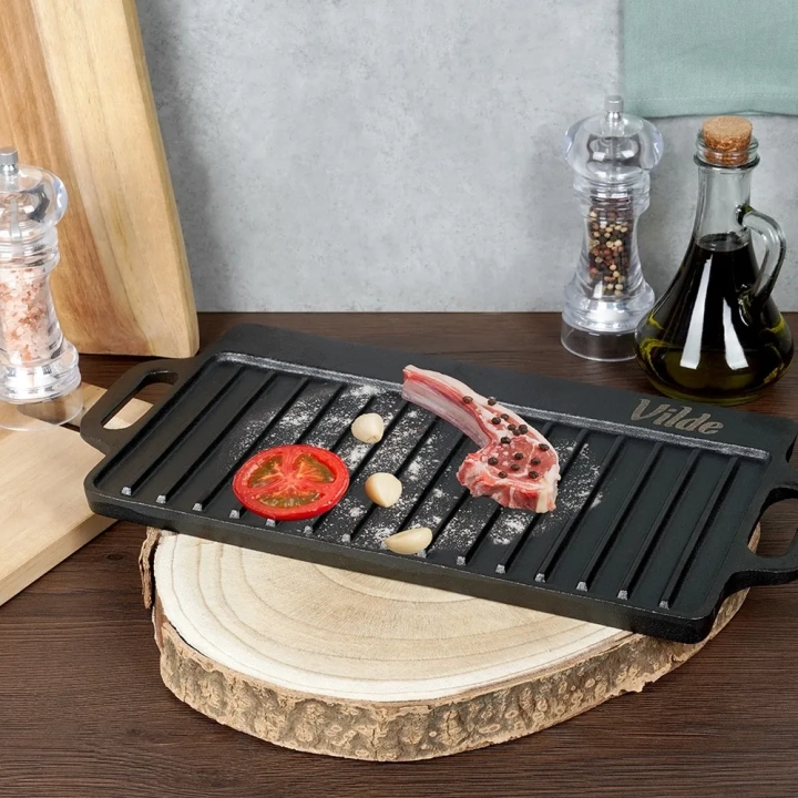 Płyta do grillowania żeliwna dwustronna CAST LINE 40x20,5 cm