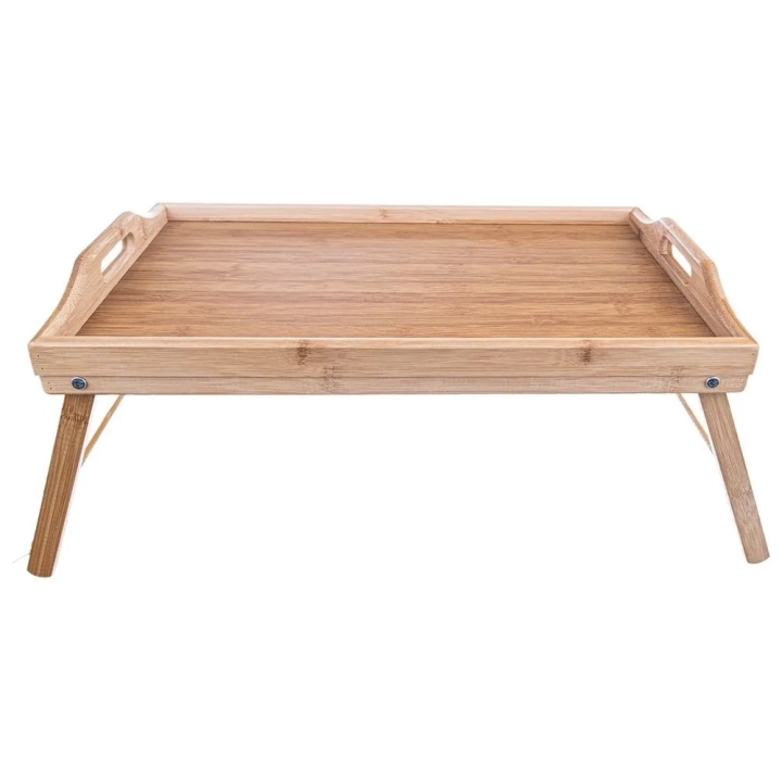Stolik śniadaniowy drewniany składany 50x30x24,5 cm