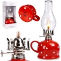 Lampa naftowa ceramiczna TECKA 530 ml, 28,5 cm