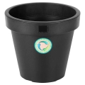 Doniczka ogrodowa plastikowa czarna okrągła 29 cm