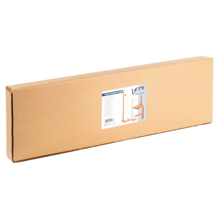 Stojak na papier toaletowy drewniany 70 cm