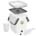 Kompostownik kuchenny z pokrywką do bioodpadów 10 l