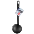 Chochla z cedzakiem czarna BLACKLINE 150 ml, 30,5 cm