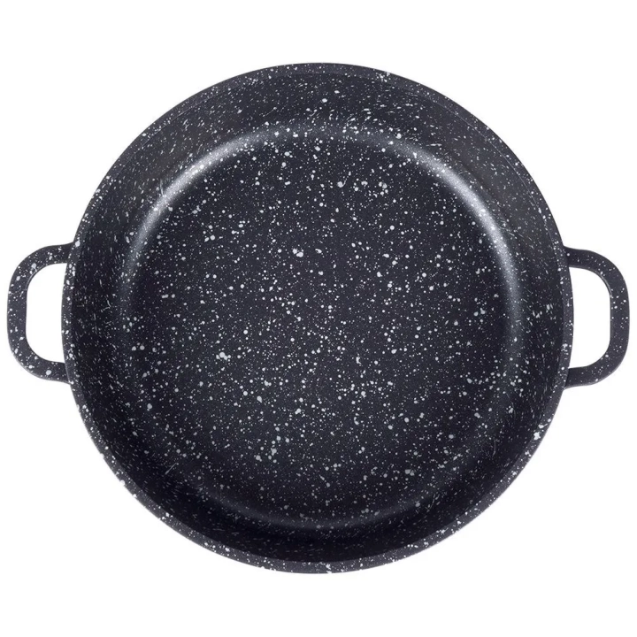 Patelnia granitowa ze szklaną pokrywką GRANDE 28 cm