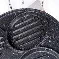 Patelnia do burgerów i jajek granitowa grillowa 4 otwory GRANDE 26,5 cm