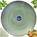 Talerz obiadowy płytki ceramiczny zielony GLAZE 27 cm