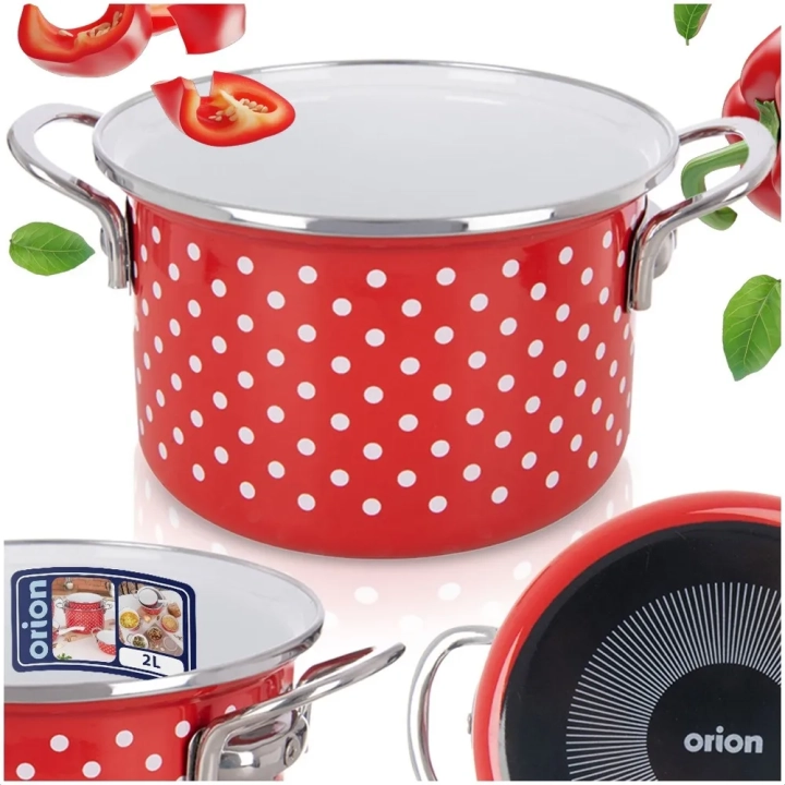 Garnek emaliowany TECKA 18 cm, 2 l