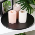 Podstawka pod kompozycje dekoracyjne świece metalowa czarna 30 cm