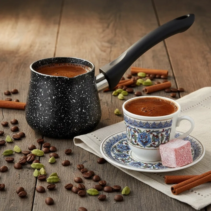 Tygielek do kawy granitowy GRANDE 500 ml