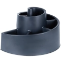 Kwietnik ogrodowy plastikowy czarny spiralny 53x43,5x32,5 cm