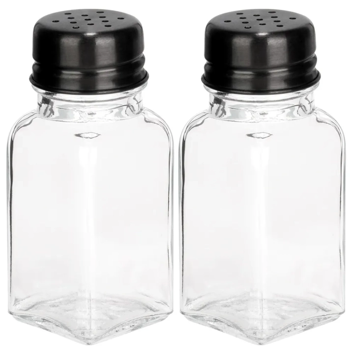 Solniczka i pieprzniczka szklana 80 ml 2 szt.