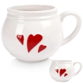Kubek ceramiczny SERCE 430 ml