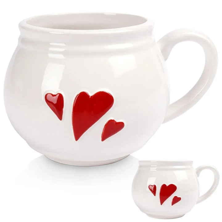 Kubek ceramiczny SERCE 430 ml