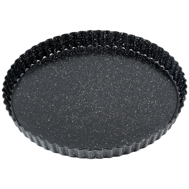 Forma do tarty granitowa z wyjmowanym dnem 28x3 cm