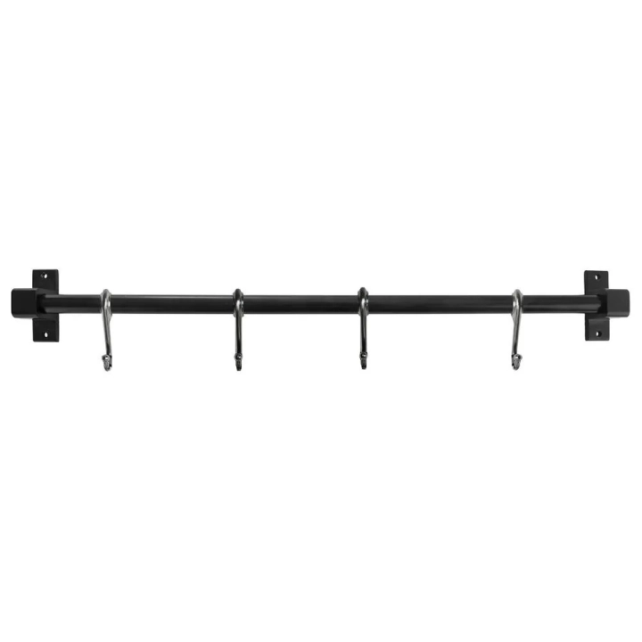 Reling kuchenny metalowy czarny RADKA 50,5 cm